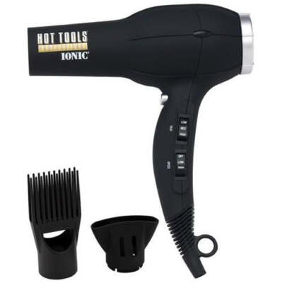 Hot Tools Professional 1875 Watt Anti-Static Ionic Salon Hair Dryer 1023 - Black
