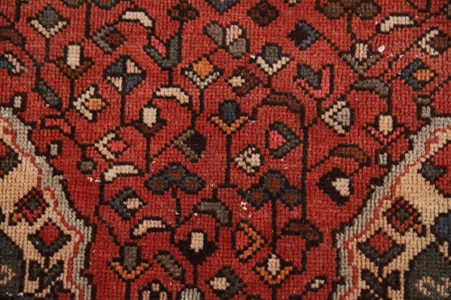 Vintage Wool Floral Bakhtiari Traditional Runner Rug 4x10 Hand-knotted Carpet - Picture 10 of 20