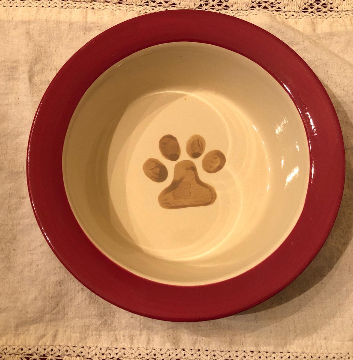 ALCO INDUSTRIES Ceramic Doggy Water Or Food Dish. Very Cute. Barely Used. |  eBay