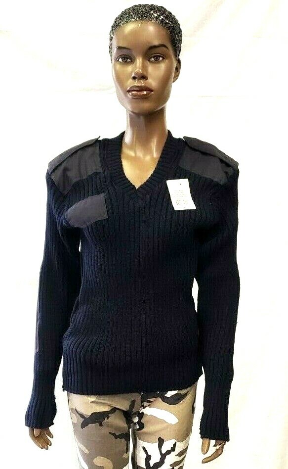 Navy Sweater Women's G.I. Type Wool V-Neck Sweater (38-52)- Rothco