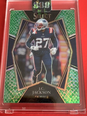 J.C. Jackson Dragon Scale Prizm /89 #124 Patriots Cards In Case Panini 2021