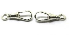 Kaedesigns  Large 2 X  Sterling Silver Albert Swivel Clasp 25mm *Free post