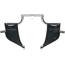 DRAG SPECIALTIES 3550-0012 Lowers for Lindby Highway Bar Plain Lower - Black -