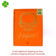 Asylum 13 Connecticut 50 x 5 Empty Wood Cigar Box 5.5" x 4.5" x 4.5"