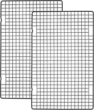 2 Pack Black HeavyDuty Wire Cooking Rack Baking Racks Nonstick Baking & Coo
