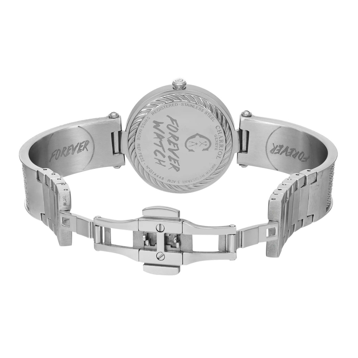 Charriol Forever FE32.101.032 Diamond Rainbow MOP Dial Stainless Women’s Watch Charriol Forever Rainbow Steel MOP Dial Ladies Quartz Watch  main image 4