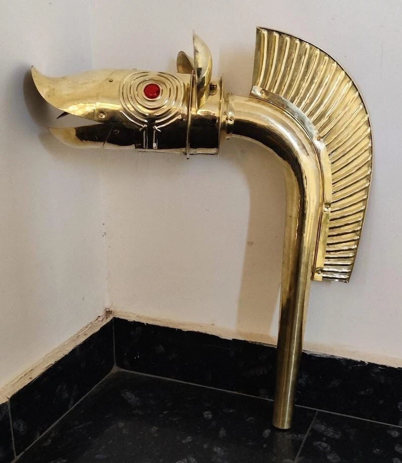 Full Brass Celtic Tintignac Deskford Carnyx Fully Playable - Medieval Trumped Ho - Image 4 of 4