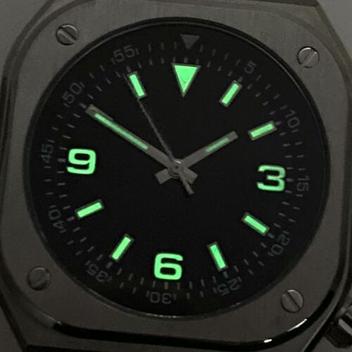 Tandorio 42MM Square Watch With GMT Function Auto NH35A Men Black Dial Sapphire - Picture 3 of 9