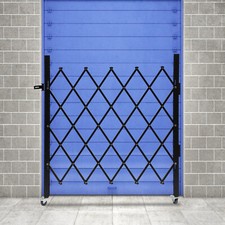 Rolling Barricade Security Gate Single Folding Doors Scissor Gate with Padlock