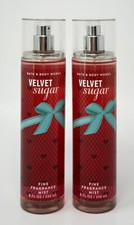2 NEW BATH BODY WORKS VELVET SUGAR FINE FRAGRANCE MIST BODY SPRAY 8 OZ LARGE