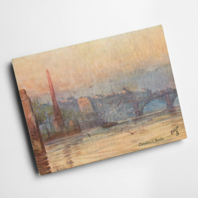 A4 PRINT - Vintage London - Cleopatra's Needle (a)