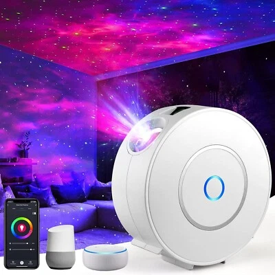 LED Sternenhimmel Projektor WLAN Sternenprojektor Lampe RGB 3D Alexa Google F322 - Bild 1 von 4