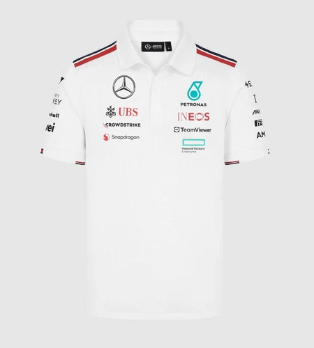 2025 NEU Mercedes AMG F1 T-Shirt Formel 1 weiß -- - Bild 4 von 7