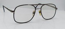 Vintage Titmus EN166 Black Silver Pilot Metal Sunglasses Korea FRAMES ONLY