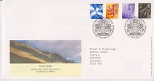 GB ROYAL MAIL FDC FIRST DAY COVER 2003 SCOTLAND DEFINITIVES TALLENTS PMK