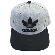 Adidas Trefoil Snapback Hat Black Gray