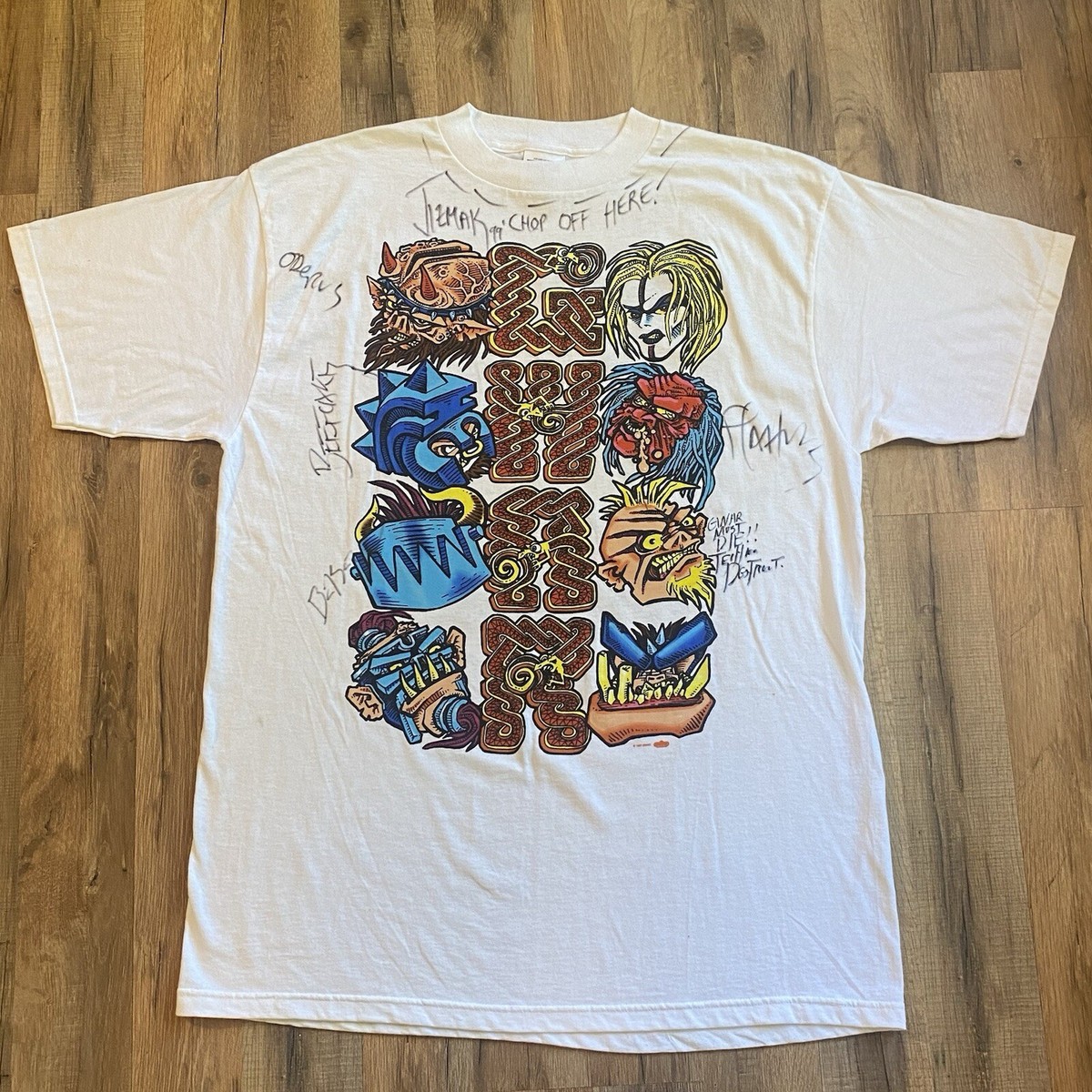 SIGNED 1997 - GWAR - Carnival of Chaos - vintage tour shirt Oderus