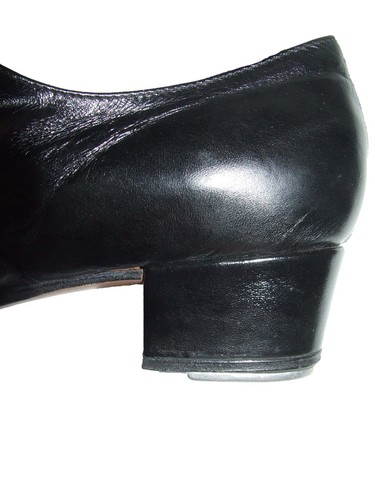 BLOCH - Black Leather Cuban Heel Tap Shoes - Size 5 23.5cm - VERY GOOD CONDITION - Picture 8 of 16