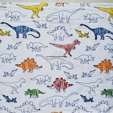 Dinosaur Sheets 100 COTTON  Size FULL  GREEN Red BLUE Orange Yellow DINOSAURS