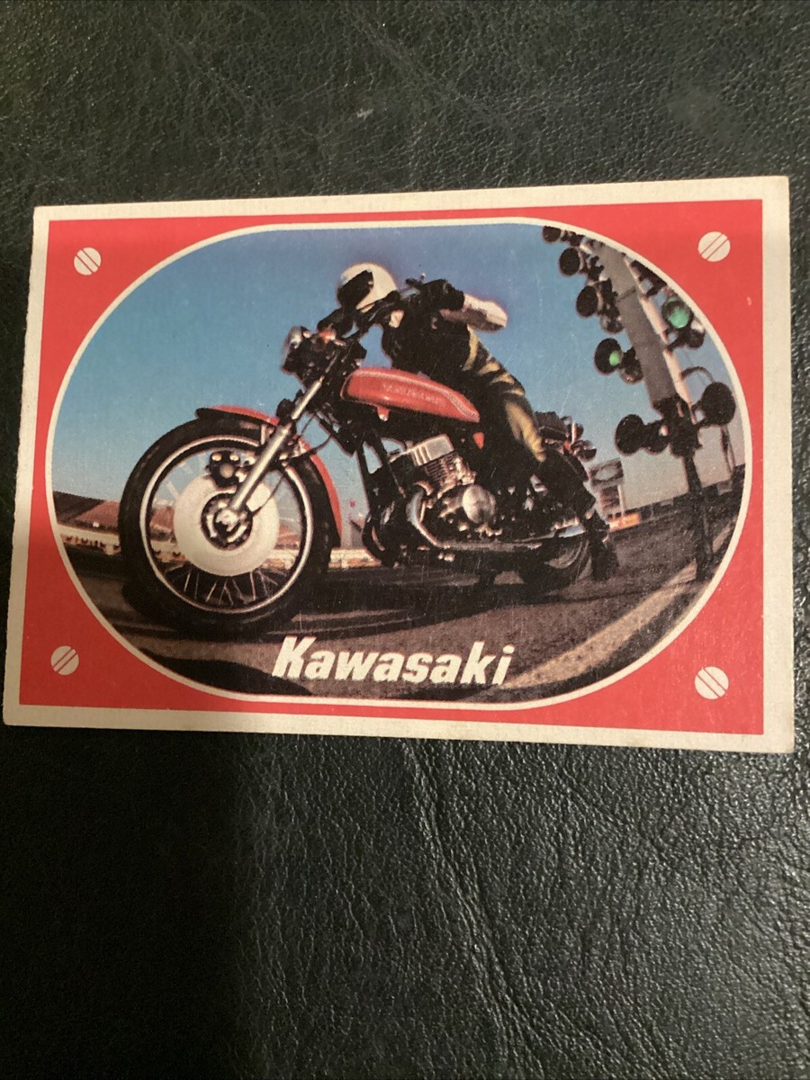 1972 DONRUSS SUPER CYCLES AMA STICKER EX-NM #59 KAWASAKI