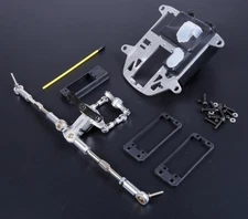Aluminum Symmetrical Push-Pull Steering Kit for HPI Baja 5b KM Baja  Rovan Baja 