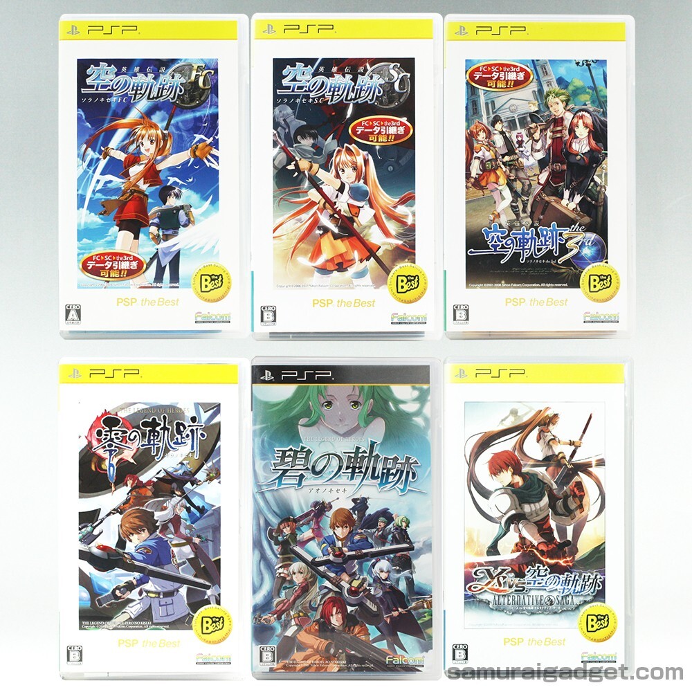 ＰＳＰ カセット Trails in the Sky FC+SC+3rd & The Legend of Heroes & Alternative