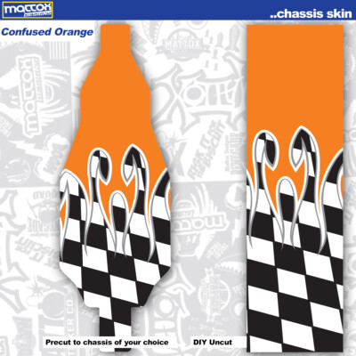 RC Car Chassis Skin-Choice of Thickness: (1) 18 mil Outdoor OR (1) 10 mil Indoor