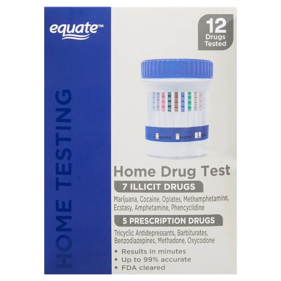 Equate 12 Panel Home Drug Test, 7 Illicit Drugs