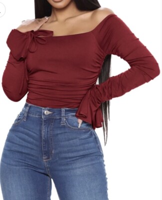 long sleeve bodysuits for womens size S