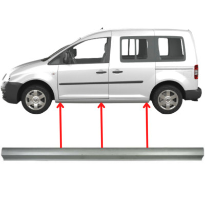 Schweller Für Volkswagen Caddy III 2004-2015 Life Reparaturblech Links Rechts