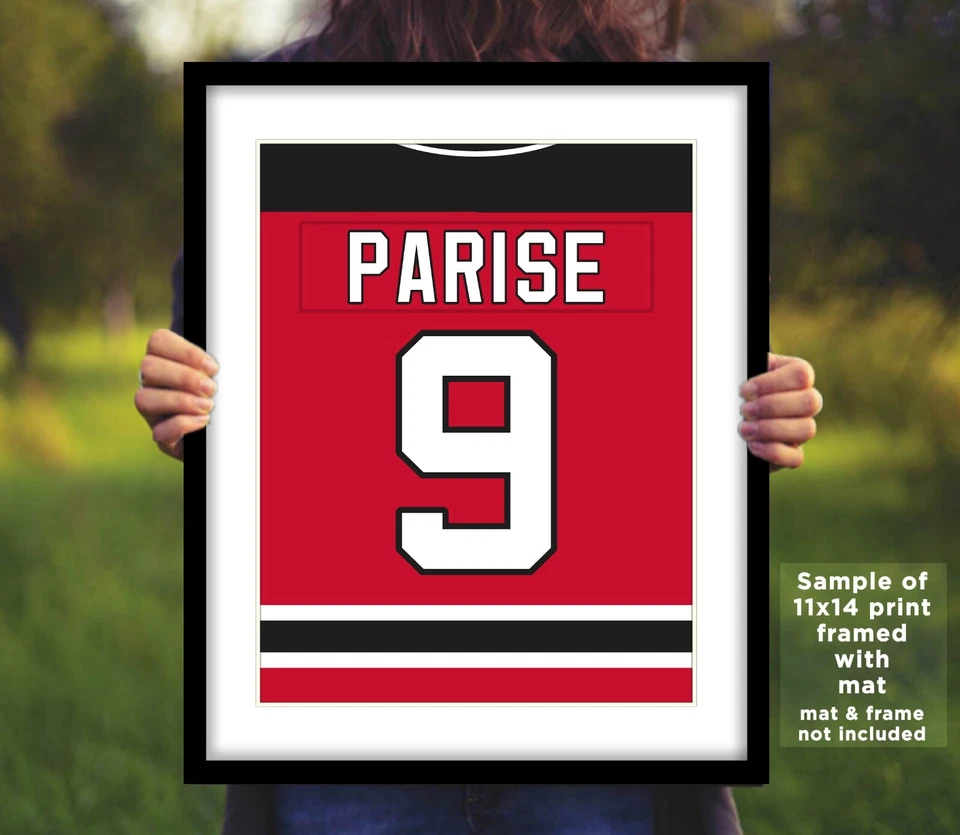 ZACH PARISE Jersey Photo Picture Art NEW JERSEY DEVILS - 8x10 11x14 16x20 - Image 2 of 3