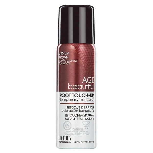 AGEbeautiful Root Touch Up Hair Color Spray - Medium Brown - 2 fl oz