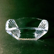 SIMON PEARCE WOODBURY SQUARE BOWL, Hand Made, Art Glass, 5", Made in USA