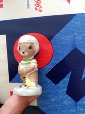 MINIATURE SQUIRREL PLAYING HOCKEY CERAMIC MATERIAL BEATRIX POTTER