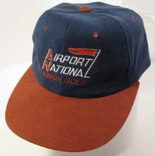 Airport National Hat Mens Blue Red Junior Golf Tournament Cedar Rapids Iowa Cap