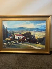 Dee Beard Dean Impressionist Framed canvas Giclee Print Signed 35” X 23”