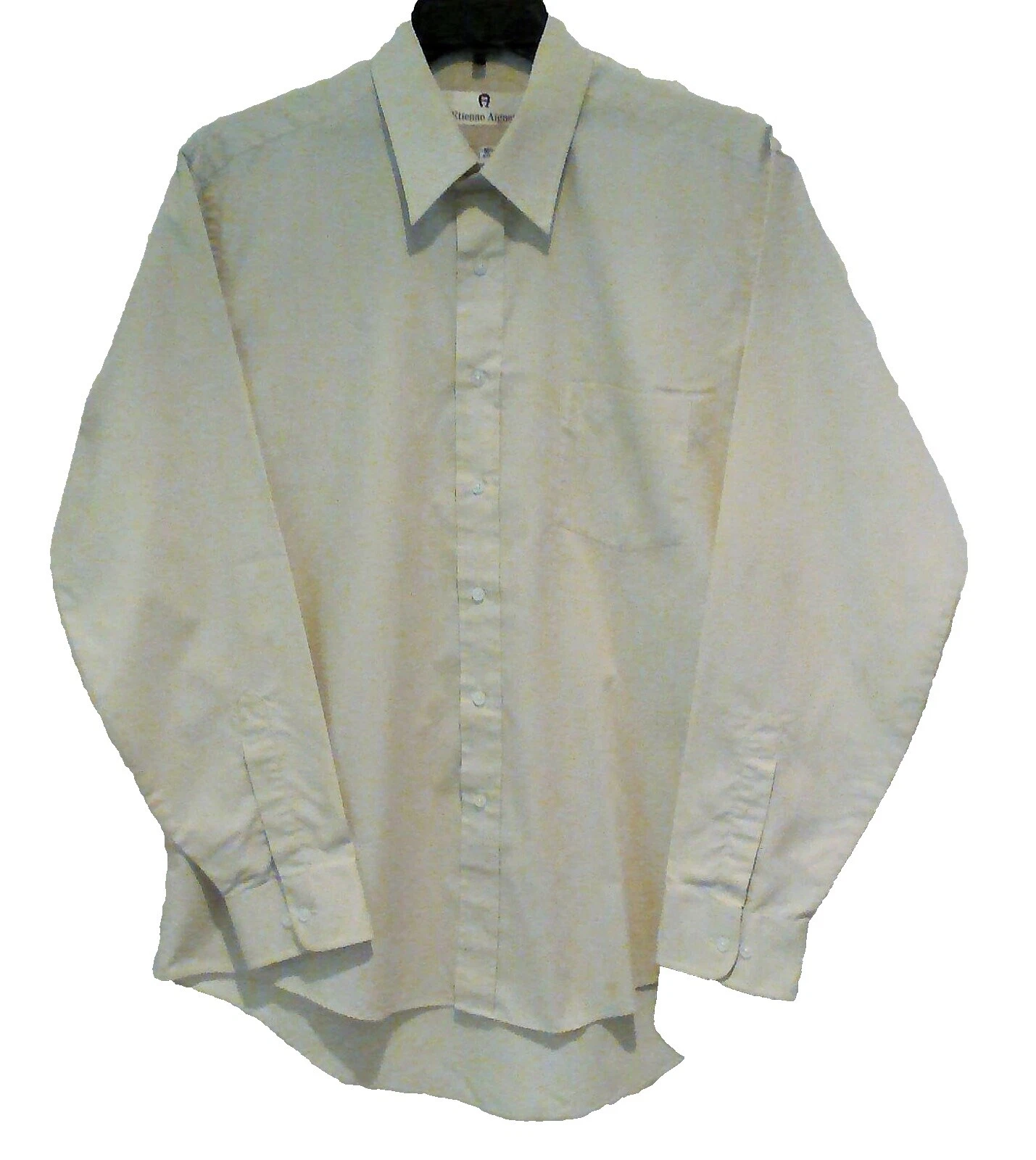 Etienne Aigner White Dress Shirts for Men