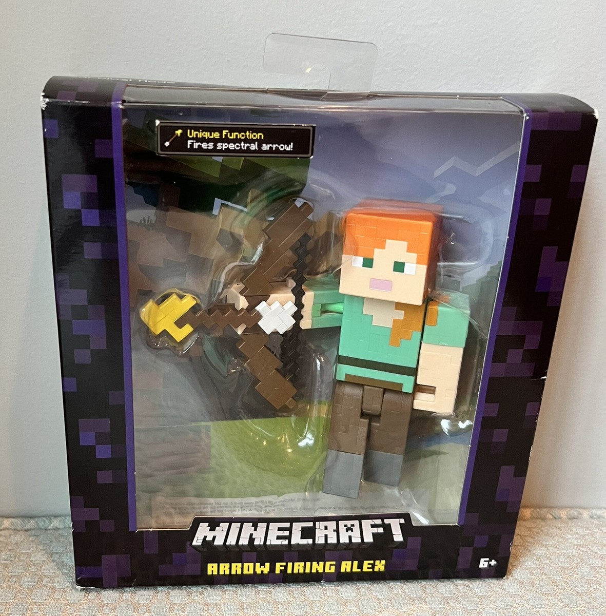 NIB 2015 MINECRAFT ARROW FIRING ALEX Survival Mode Mattel Mojang