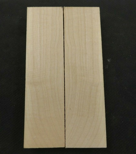 Hard Maple Knife Scale/Tool Handle Turning Blank Bookmatched 5" x 1-1/2" x 3/8" - Picture 4 of 9