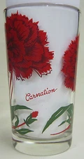 Carnation Peanut Butter Glass Glasses Drinking Kitchen Mauzy 42-2