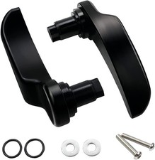 Black Saddlebag Latch Lever - Saddle Bag Lid Lifters Aluminum Compatible -Black