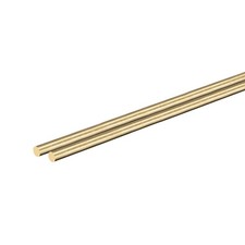 2mm Diameter 350mm Length Brass Solid Round Rod for DIY Craft 2pcs
