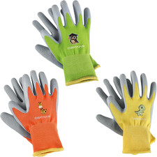 Kids Gardening Gloves 3/6 Pairs, XS/XXS/3XS for Youth, Boys, Girls