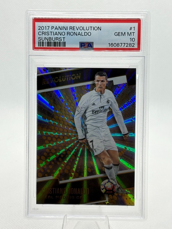 2017 Panini Revolution - Sunburst Cristiano Ronaldo #1 PSA 10 Gem Mint