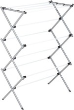 Deluxe Metal Collapsible Clothes Drying Rack, 50 lbs, 29" x 14.2" x 42.1", White