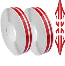Car Vinyl Pinstriping Tape, 2pack Stripe Decals Stickers Auto Red