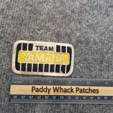 Vintage Team Yamaha Patch Motorcycle Racing ATV Stained Z9e