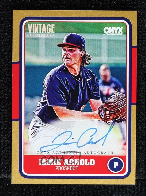 2025 Onyx Vintage Black & Red Border 3/10 Jamie Arnold #VAJAAR Auto 0j81