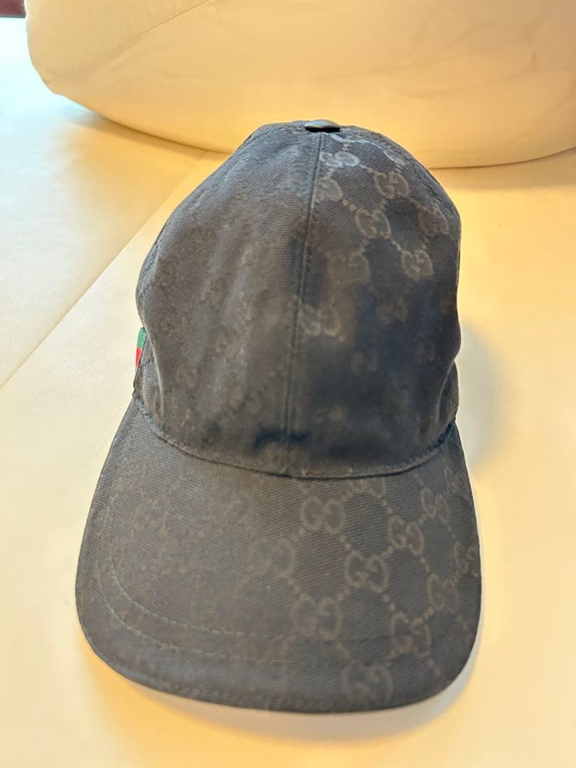 Gucci Black Gg Pattern Baseball Cap - image 4