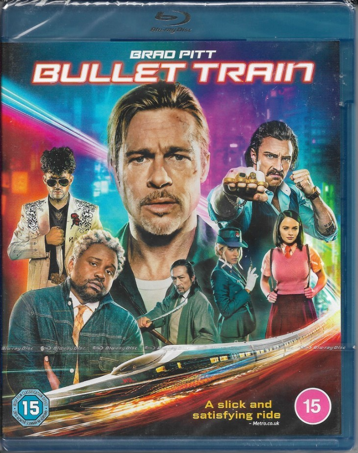 Bullet  Train  Blu Ray   Brad Pitt  Sandra Bullock  Michael Shannon